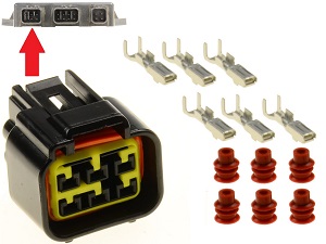 6 út CDI ECU csatlakozó motorkerékpárhoz