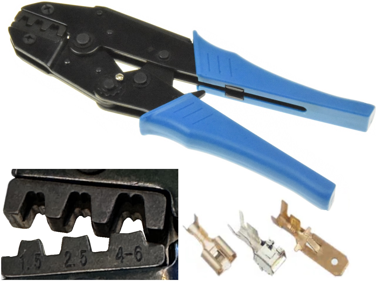 AMP Ballon Crimping Tool Plier-1,5 mm2-6mm2 / 20-10awg