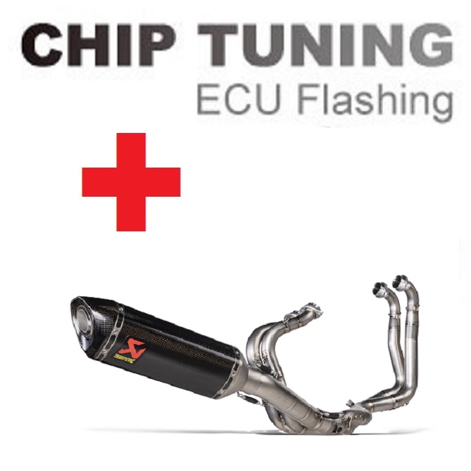 Aprilia RSV4 / Tuono V4 2021-Today nagyteljesítményű ECU Flash Tuning + Akrapovic S-A10E9-RC (3. szakasz)