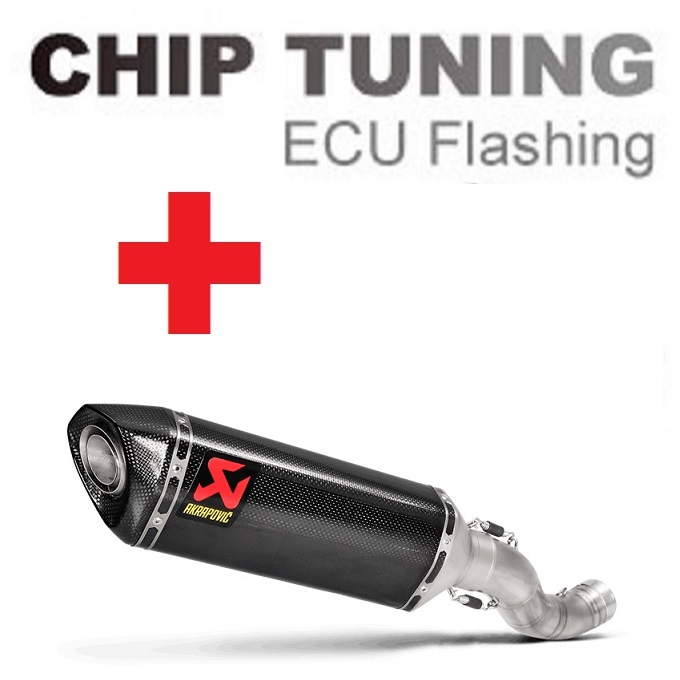 Aprilia RSV4 / Tuono V4 2017-2020 nagyteljesítményű ECU Flash Tuning + Akrapovic S-A10SO9-RC (3. szakasz)