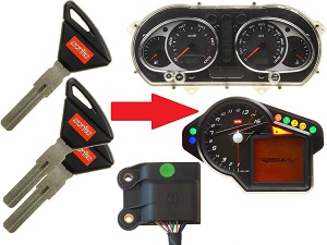 Aprilia 3X chip kulcs programozás