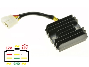 Carr201 -yy - MOSFET Benzhou Quantum YY125 YY 125 feszültségszabályozó egyenirányító (LH0909)