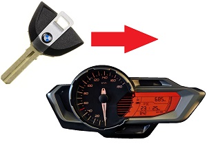 BMW C600 C650 G310 1X ChIP Key Programming →Műszerfal -csoport