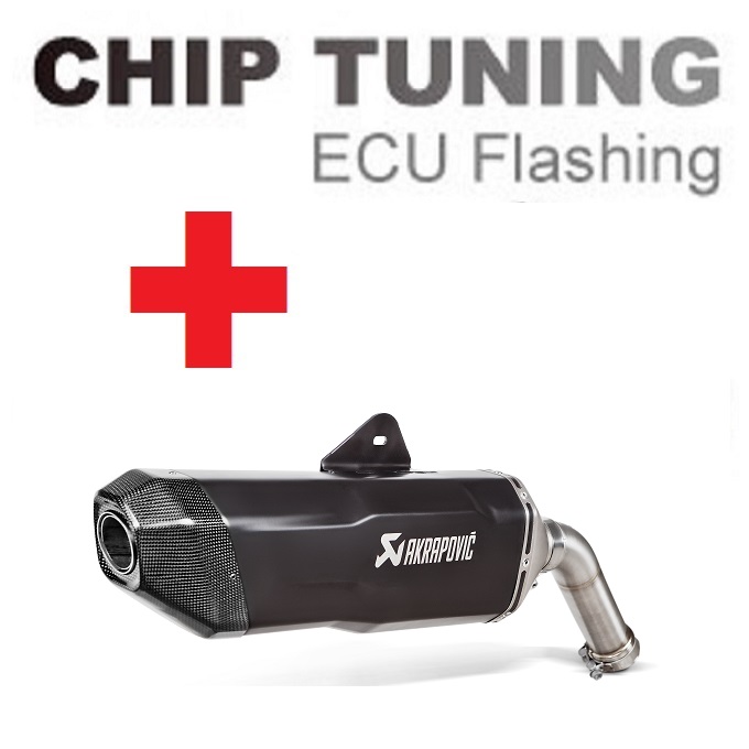 BMW F750GS / F850GS / Adventure 2018-2023 nagyteljesítményű ECU Flash Tuning + Akrapovic S-B8SO8-HFBFCTBL (3. szakasz)