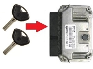 BMW 2X ChIP kulcsprogramozás →ECU egység
