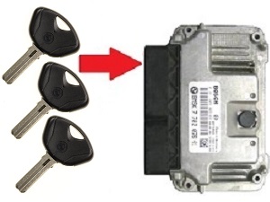 BMW 3X ChIP kulcsprogramozás →ECU egység