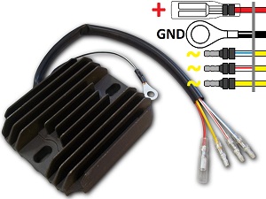 Carr101-Suzuki GS MOSFET feszültségszabályozó egyenirányító (32800-45210, 32500-49010, RS21)
