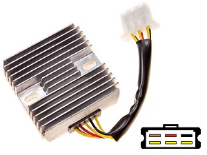 Carr141 Kawasaki MOSFET feszültségszabályozó egyenirányító (Sh530-12, Sh532-12, Shindengen)