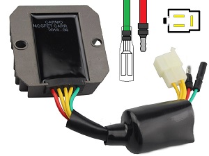 Carr204-SLR Honda FX650 SLR650-MOSFET feszültségszabályozó egyenirányító (SH532C-13)