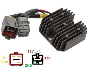 Carr691griz Yamaha Grizzly 300 - MOSFET feszültségszabályozó egyenirányító