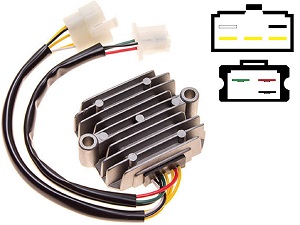 Carr211 Honda CB MOSFET feszültségszabályozó egyenirányító (SH234-12, SH236-12, SH236A-12, SH236B-12, SH538-12, SH255-12)