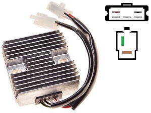 Carr311 - Yamaha XS Kawasaki KH500 MOSFET feszültségszabályozó egyenirányító (Rotor -2)