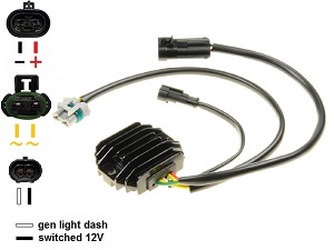 Carr504 - Ducati ST2 MOSFET feszültségszabályozó egyenirányító