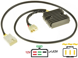CARR694-X11 HONDA CB1100SF X11 X-Eleven MOSFET feszültségszabályozó rektisztító lítium-ion-31600-MCC-601