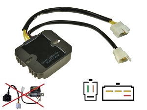 Carr771 Suzuki GT380 GT550 GT750 RE500 TS400 MOSFET feszültségszabályozó egyenirányító