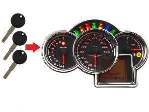 Moto Guzzi 3X Transponder Key Programming →műszerfal