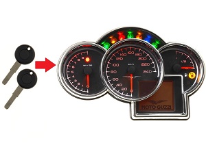 Moto Guzzi 2x Transponder Key Programming →műszerfal