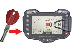 Ducati Multistrada chip programozás (normál kulcs gyújtáskapcsolóval, nincs gomb)