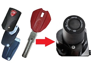 Ducati Multistrada Diavel Keyless Hands Free System Lost Key FOBS chip programozás