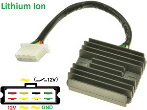 Carr291 -Li - Honda CB750A GL1000 GL1100 GL1200 Goldwing MOSFET feszültségszabályozó egyenirányító - lítium -ion