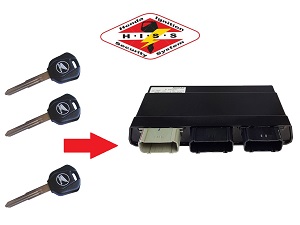 Honda 3x Chip Hiss Key Programming →egység