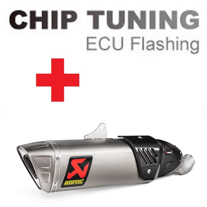 Honda CBR1000RR modellek 2017-2019 nagyteljesítményű ECU flash hangolás + Akrapovic S-H10SO17-HAPXLT/1 (3. szakasz)