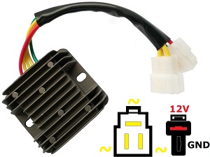 Carr204 -HY - Hyosung GT650R GT650 GV650 GV700 ST7 GT650S MOSFET feszültségszabályozó egyenirányító - lítium -ion