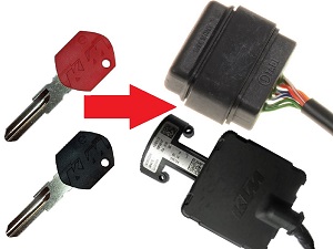 KTM 2X ChIP kulcsprogramozás →egység
