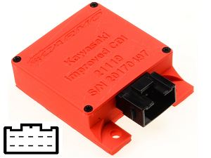 Kawasaki GPZ750 GT750 ZX750 gyújtógyújtó modul CDI TCI Box (21119-1069)