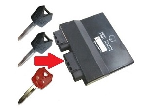 Kawasaki 3x Chip Kiss Keys Programming →egység