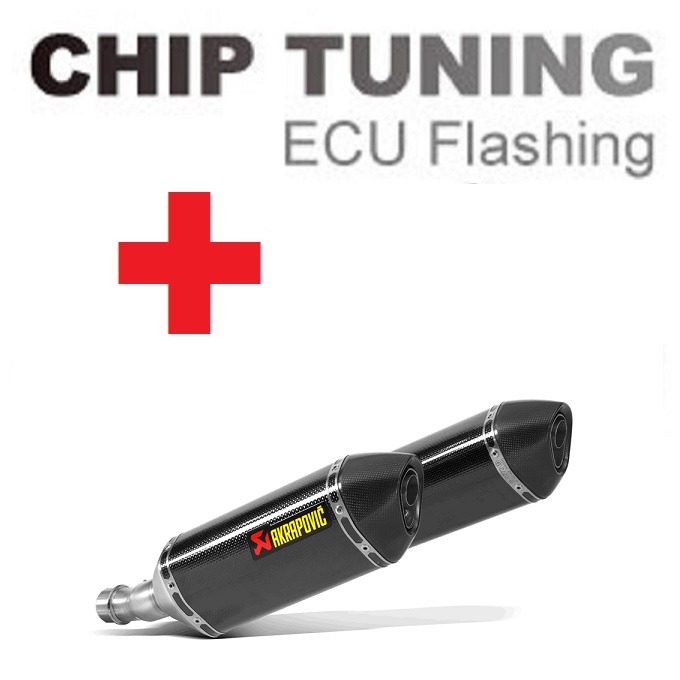 Kawasaki Z1000 2014-2020 nagyteljesítményű ECU Flash Tuning + Akrapovic S-K10SO18-HZC (3. szakasz)