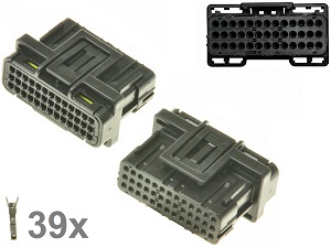 Kawasaki Suzuki Honda 39 Way ECU CDI ECM Motorcyle Connector Black