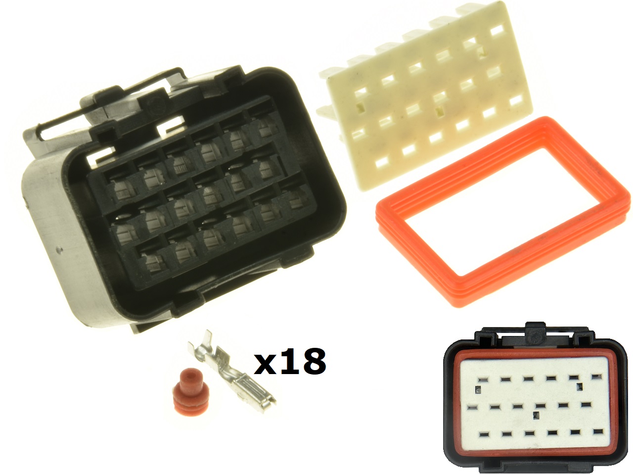 Triumph PVL Gill CDI ECU gyújtás női csatlakozó 18 út