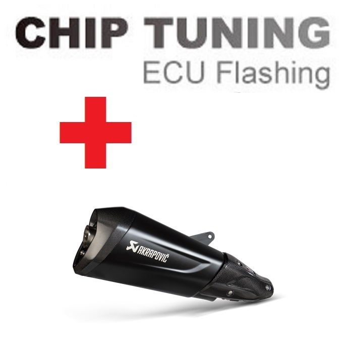 Vespa GTS 300 2021-Today nagyteljesítményű ECU Flash Tuning+Akrapovic S-VE3S010-HZDFBL (3. szakasz)