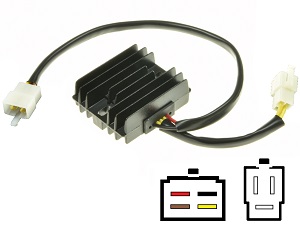 Carr201 -XV - Yamaha XV MOSFET feszültségszabályozó egyenirányító - lítium -ion verzió