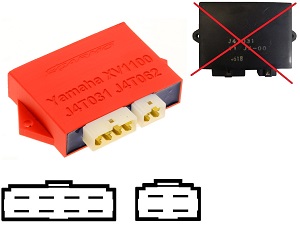 Yamaha XV1100 Virago Igniter Modul CDI TCI Box (J4T031, J4T062)