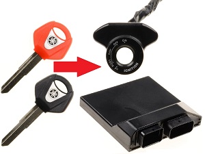 Yamaha 2x Key Programming →motorkerékpár -ecu + indító gyűrű