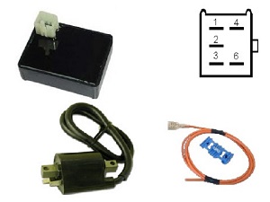 Javított Zongshen 50 cc yakaz gyújtógátló modul cdi tci dobozkészlet