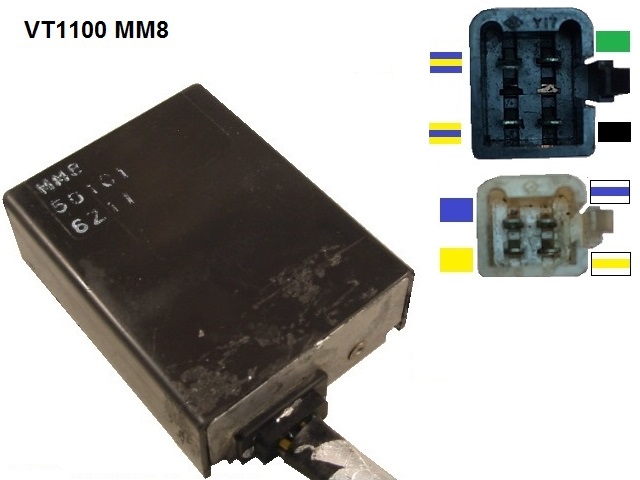 VT1100 árnyék gyújtó gyújtó modul TCI CDI doboz (OKI, MM8, 501C1, 501C2)