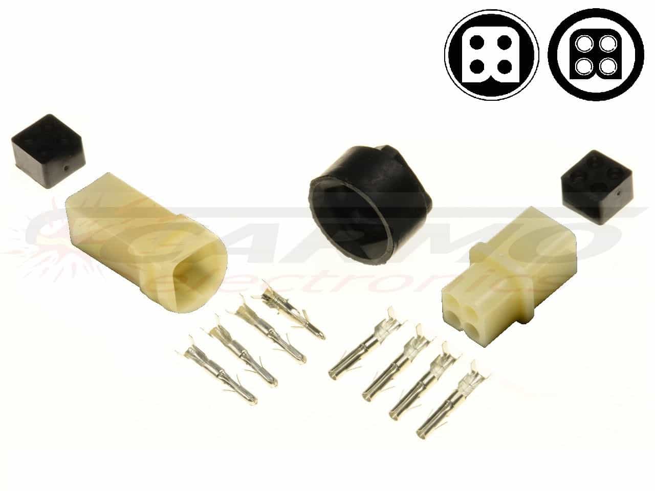 4 tűs YPC lezárt csatlakozókészlet - Off Road Bike Connector - Kattintásra bezárul