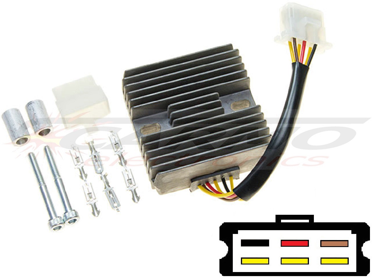 Carr151 - Kawasaki EN500 GPZ500 MOSFET feszültségszabályozó egyenirányító Sh530-12 - Kattintásra bezárul