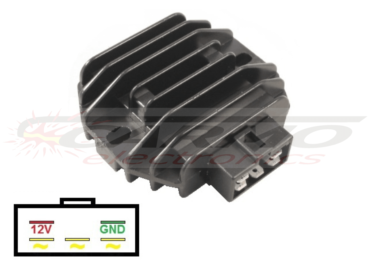 Carr202 Kawasaki MOSFET feszültségszabályozó egyenirányító (SH555-12, SH640D-12, SH661-12, SH713AA, SH719AA, SH548-12) - Kattintásra bezárul
