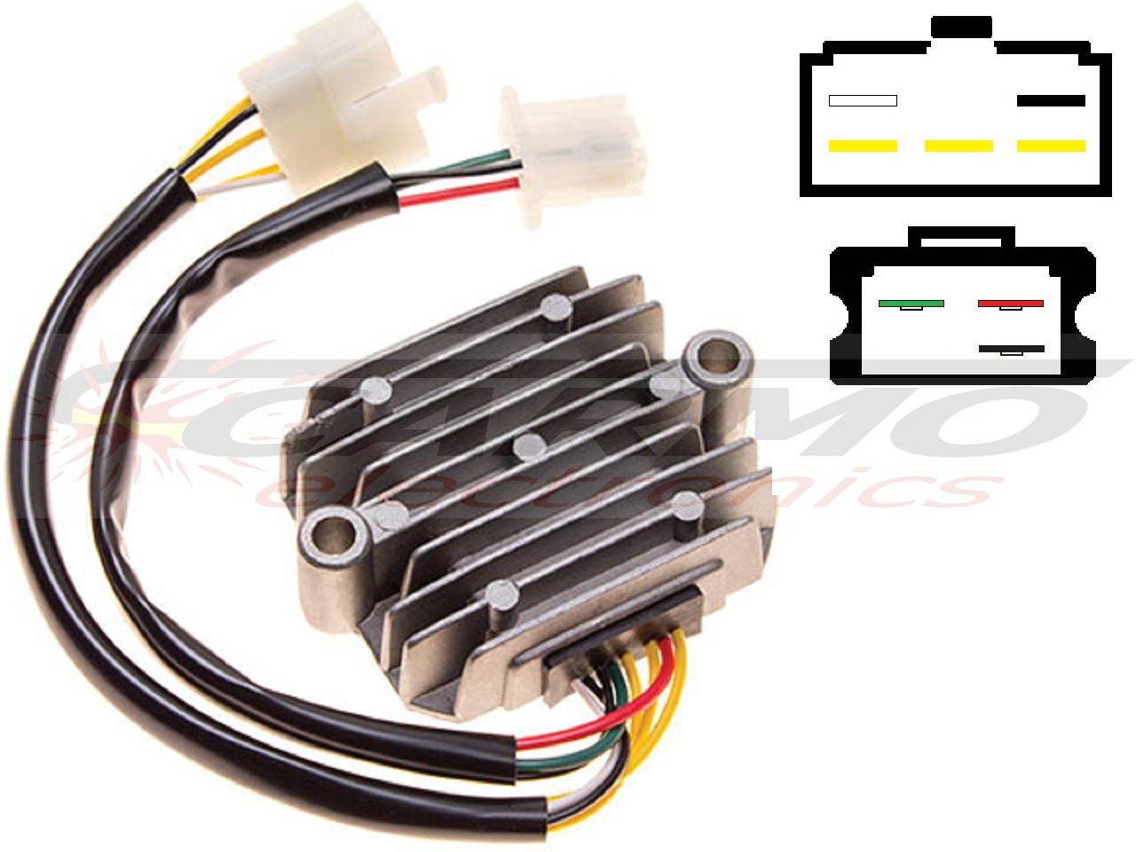 Carr211 Honda CB MOSFET feszültségszabályozó egyenirányító (SH234-12, SH236-12, SH236A-12, SH236B-12, SH538-12, SH255-12) - Kattintásra bezárul