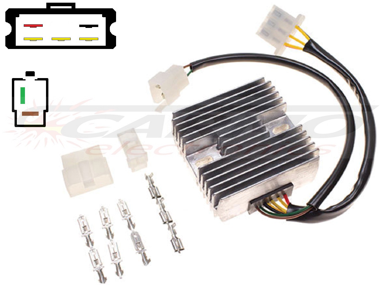 Carr341 - Kawasaki Z650 KZ650 MOSFET feszültségszabályozó egyenirányító - Kattintásra bezárul