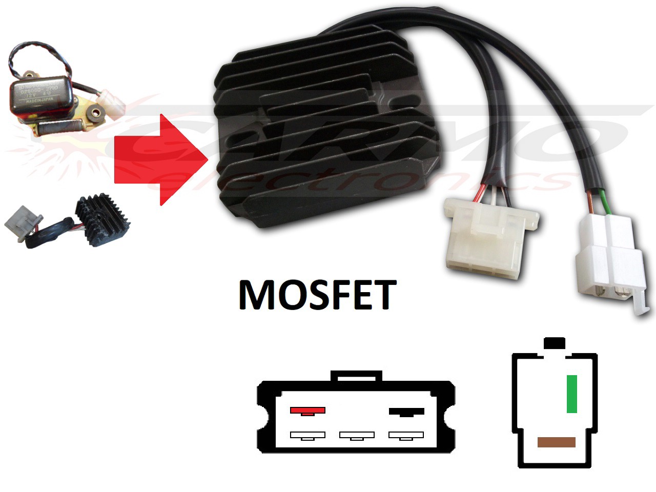 Carr381 - Yamaha XS MOSFET feszültségszabályozó egyenirányító - Kattintásra bezárul