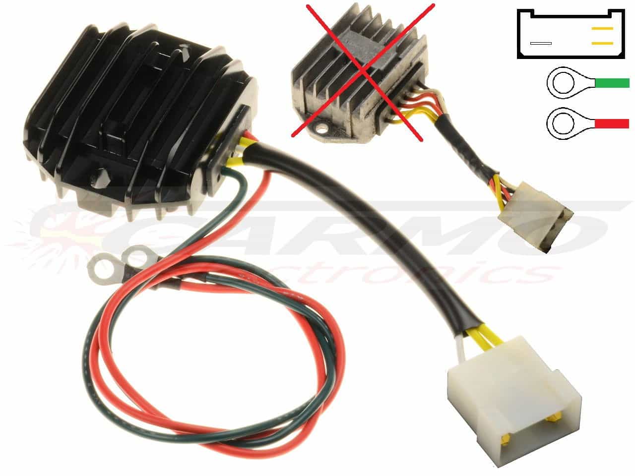 Carr512 Ducati Paso MOSFET feszültségszabályozó egyenirányító - Kattintásra bezárul
