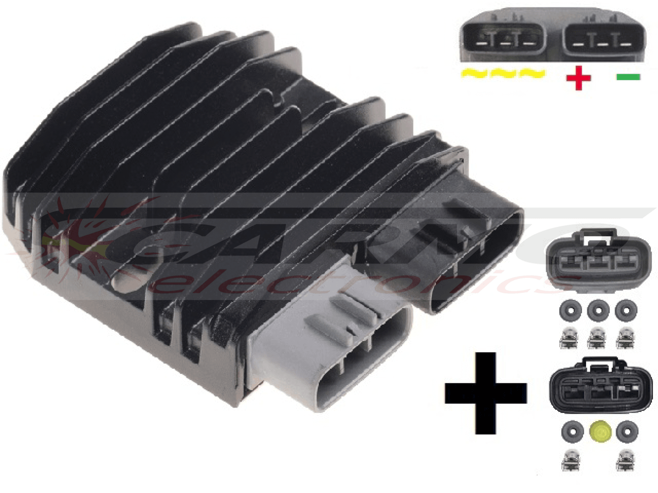 Carr5925 + Contra Honda Kawasaki Polaris MOSFET feszültségszabályozó (továbbfejlesztett SH847) - Kattintásra bezárul