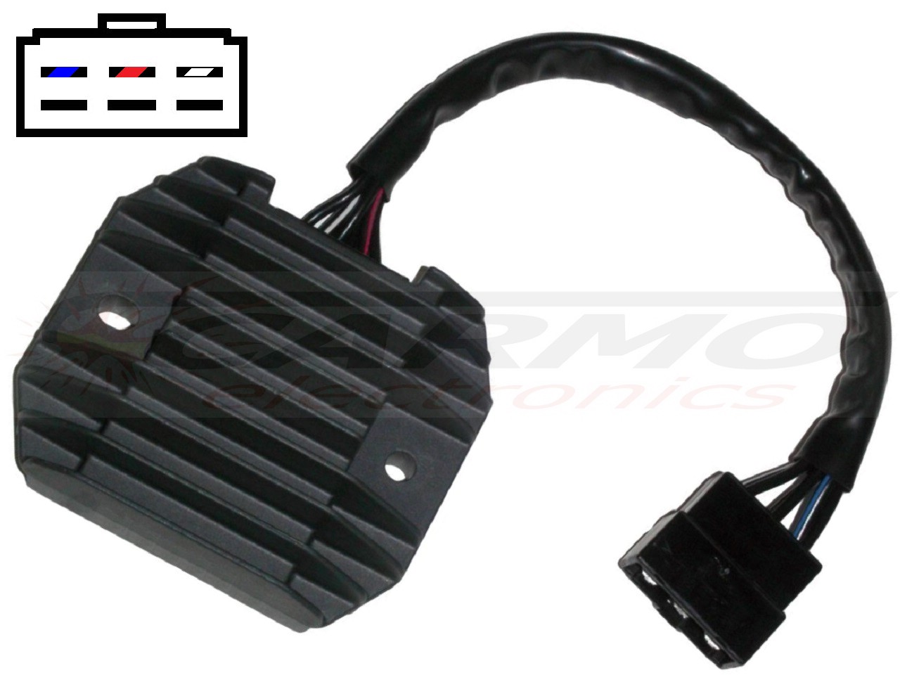 Carr694VN 30 cm Kawasaki VN800 ZX6R MOSFET feszültségszabályozó egyenirányító - Kattintásra bezárul
