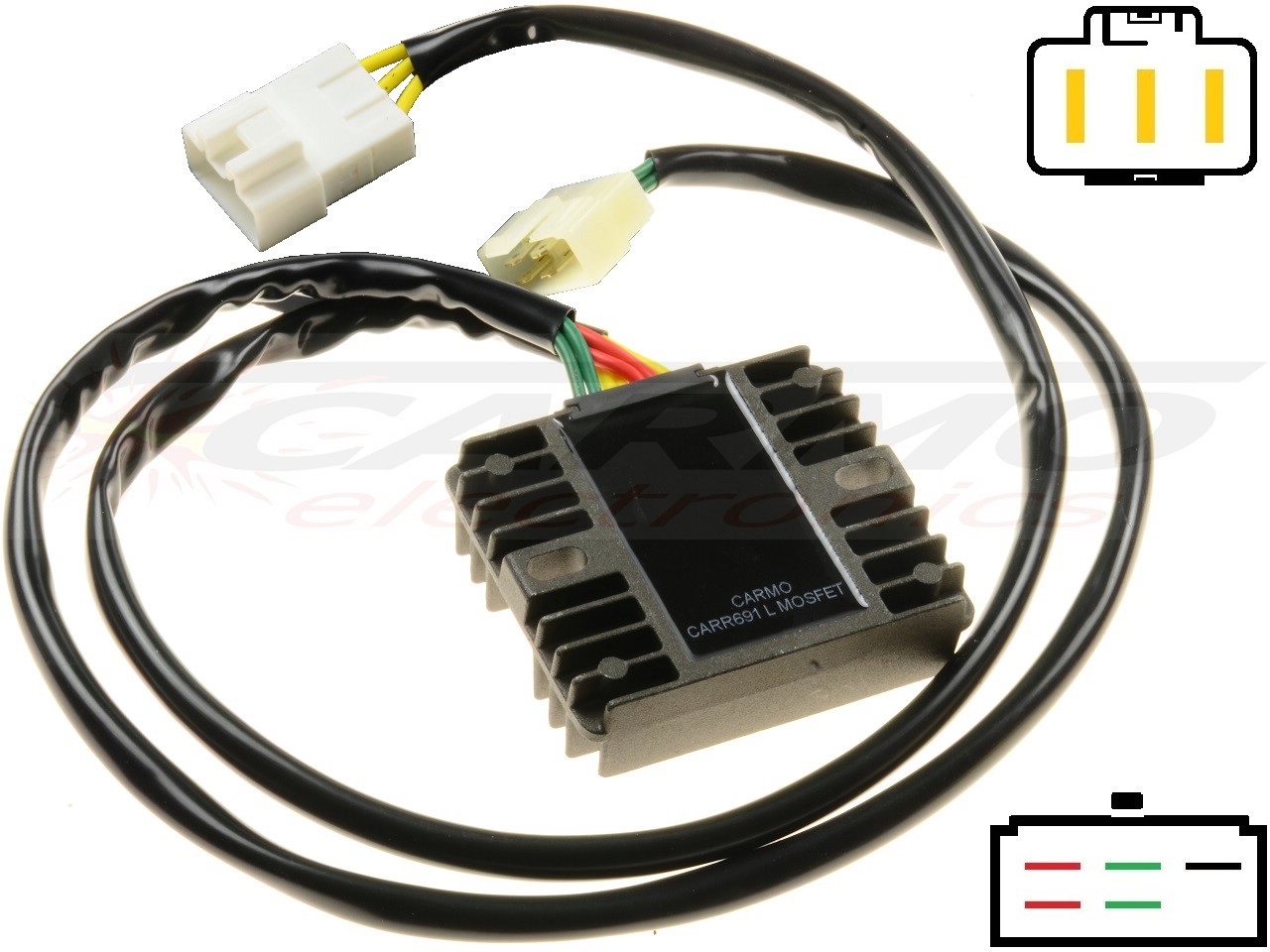 Carr694xx Honda CBR1100xx 2001 - 2006 MOSFET feszültségszabályozó egyenirányító - Kattintásra bezárul