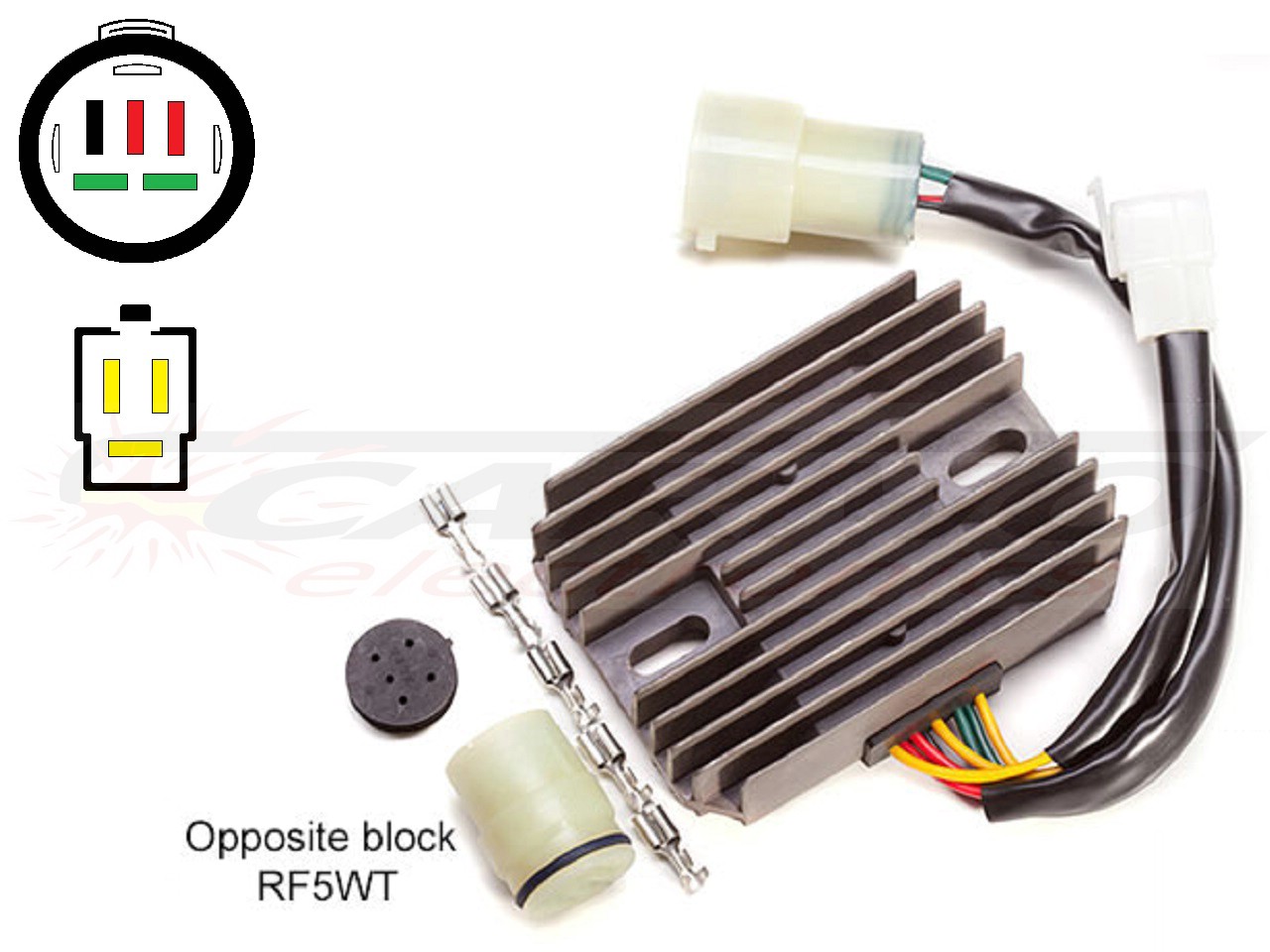 Carr821 Honda XRV750 Africa Twin RD04 MOSFET feszültségszabályozó egyenirányító - Kattintásra bezárul